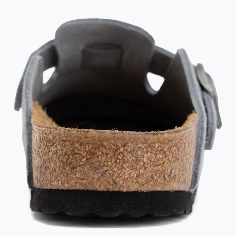 Papucsok BIRKENSTOCK Boston Suede Leather stone blue 6
