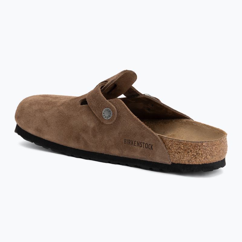 Papucsok BIRKENSTOCK Boston Suede Leather dark tea 3