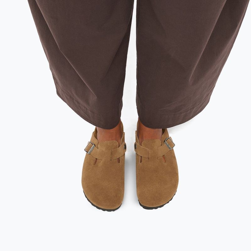 Papucsok BIRKENSTOCK Boston Suede Leather dark tea 7