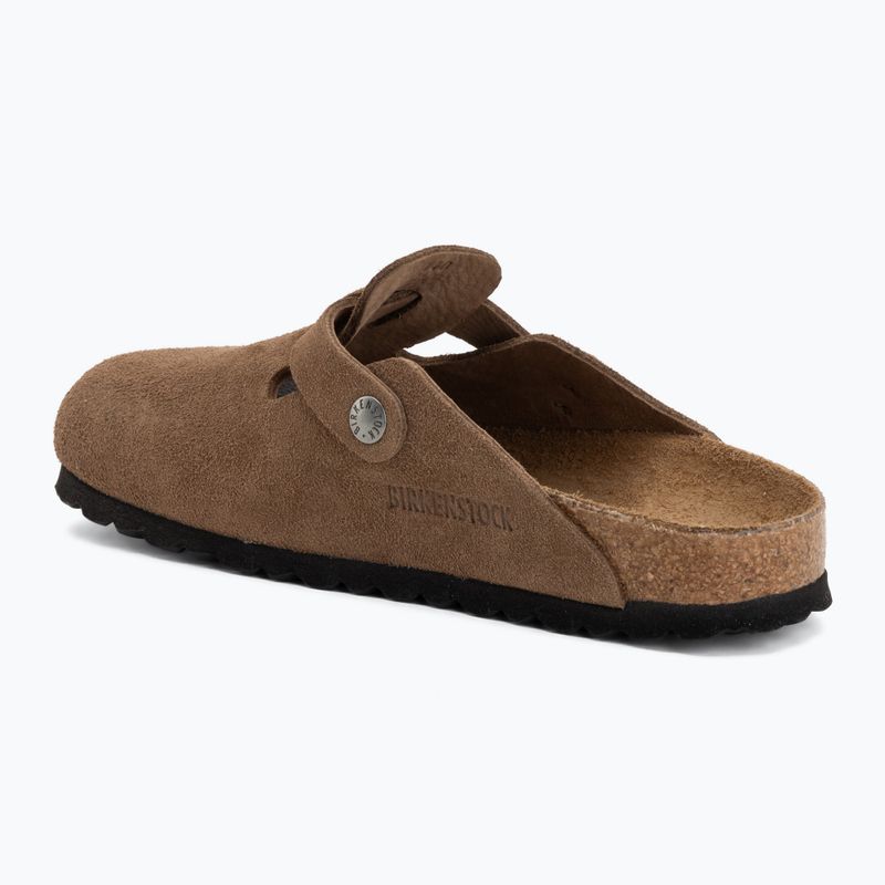 Papucsok BIRKENSTOCK Boston Suede Leather dark tea 3