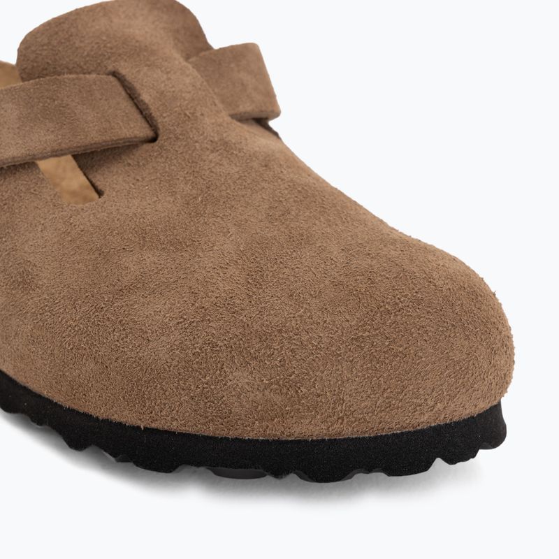 Papucsok BIRKENSTOCK Boston Suede Leather dark tea 7