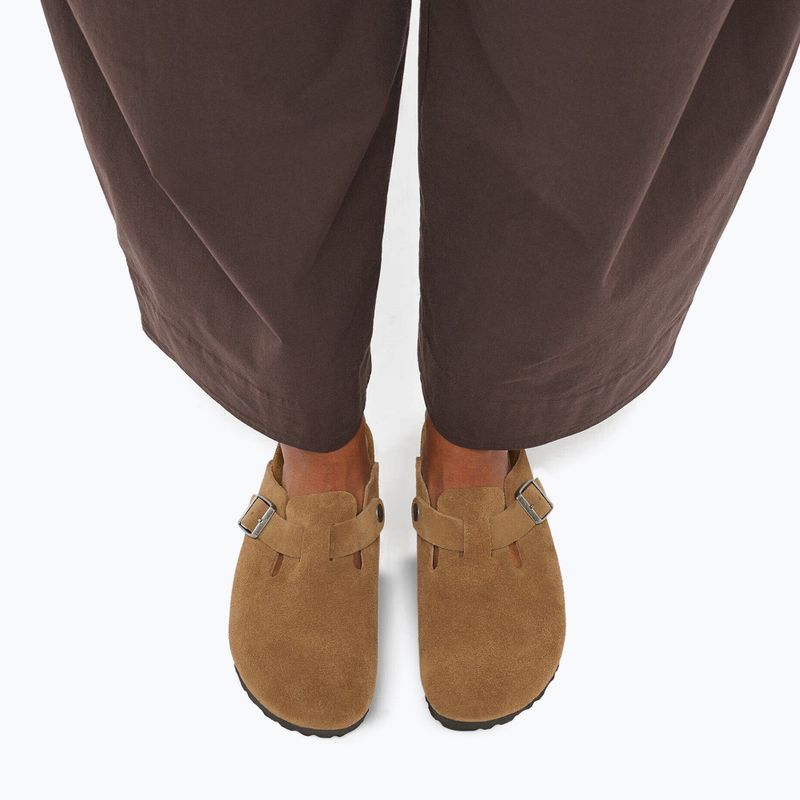 Papucsok BIRKENSTOCK Boston Suede Leather dark tea 7