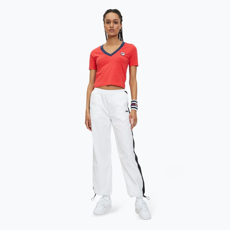 Női póló FILA Ludhiana true red 2
