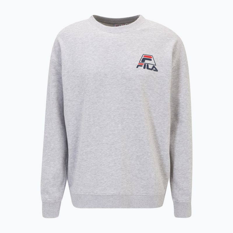 Férfi pulóver FILA Lahti Crew light grey melange 5