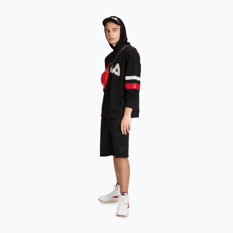 Férfi pulóver FILA Luohe Oversized Hoody black 2