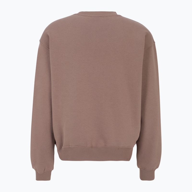 FILA Broby Crew Neck pulóver mély szürkésbarna színben 2