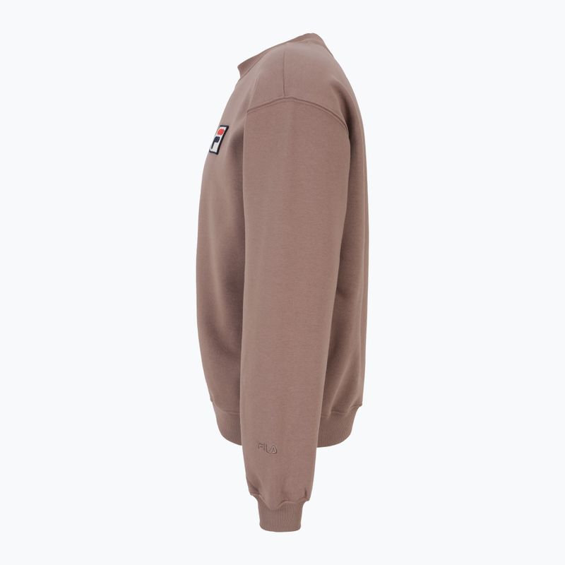 FILA Broby Crew Neck pulóver mély szürkésbarna színben 3