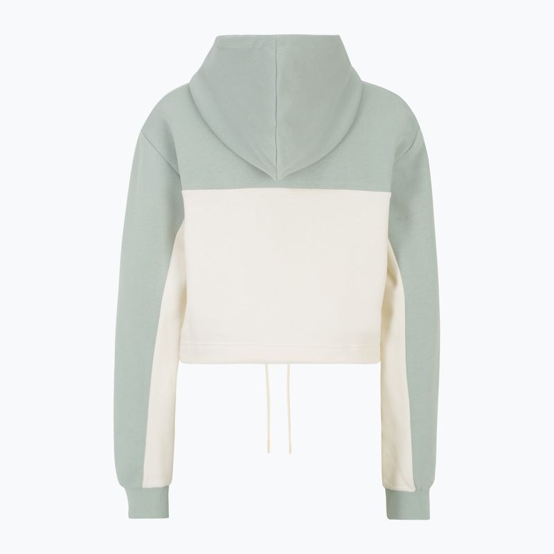 FILA női pulóver Laagna Blocked Hoody jade/antik fehér 2