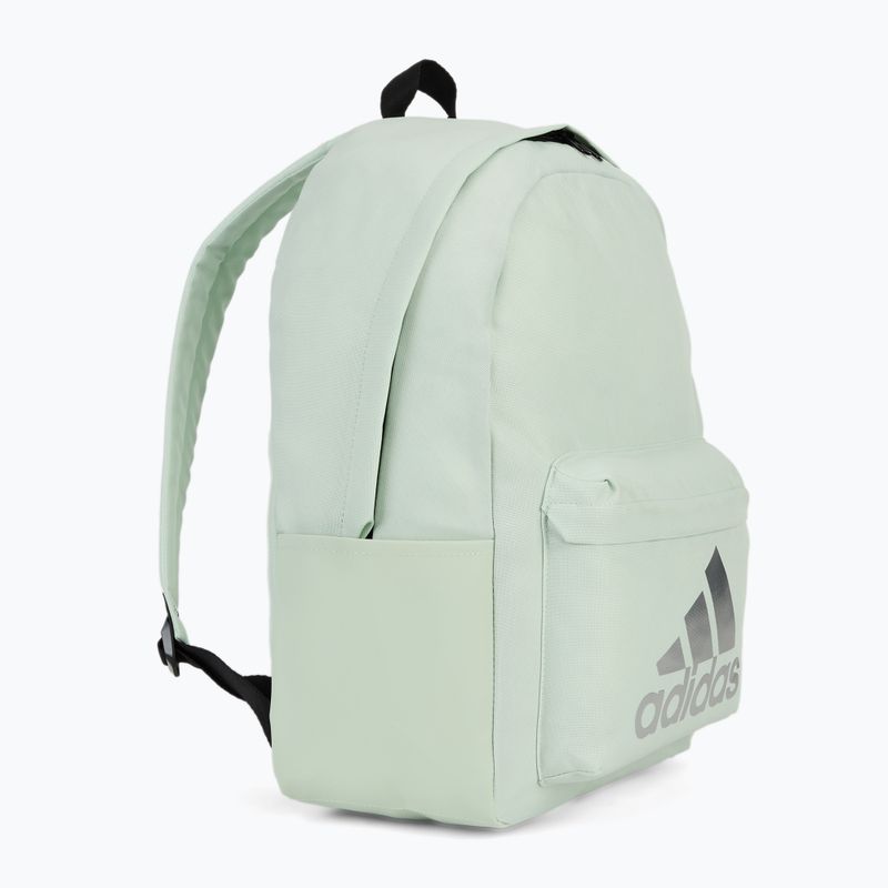 adidas Classic Badge Of Sport hátizsák 27.5 l vászon zöld/ ezüst metál színben 2