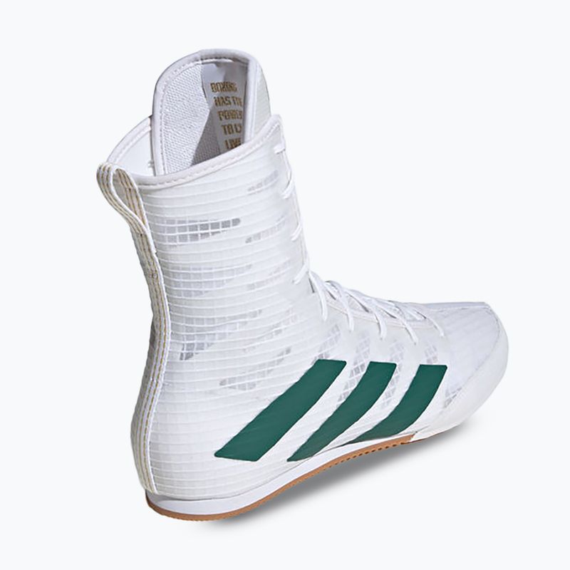 adidas Box Hog 4 felhő fehér/kollegiális zöld/magfekete boksz cipő 2