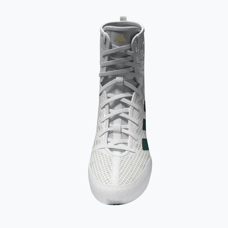 adidas Box Hog 4 felhő fehér/kollegiális zöld/magfekete boksz cipő 5