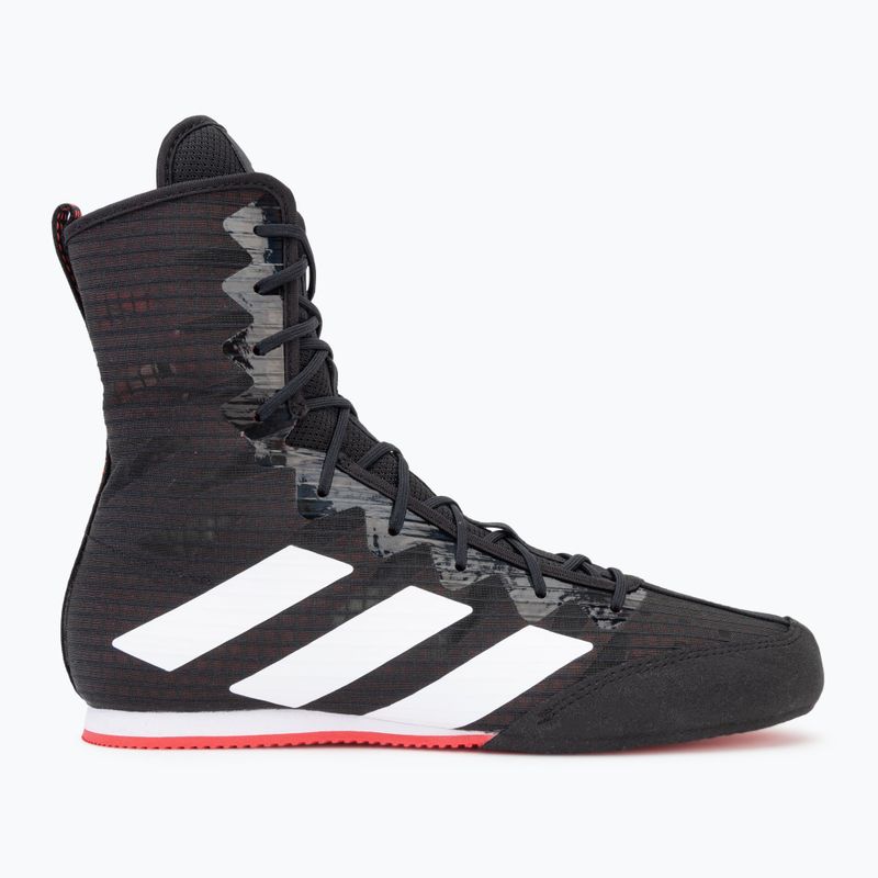 adidas Box Hog 4 core fekete/felhőfehér/tiszta rubin bokszcipő 2