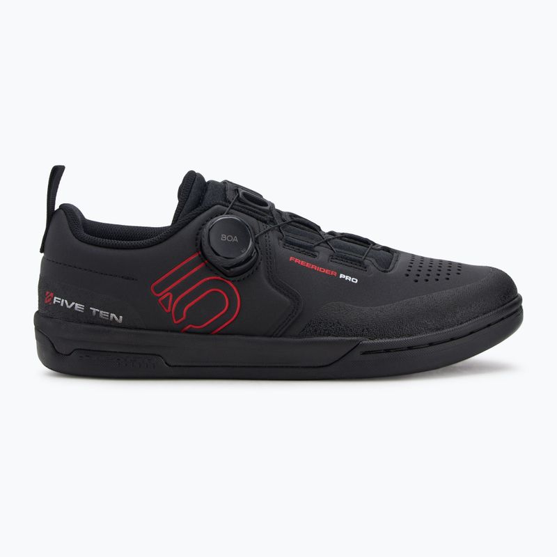 Férfi adidas FIVE TEN Freerider Pro Boa fekete/piros/felhő fehér platform kerékpáros cipő 2
