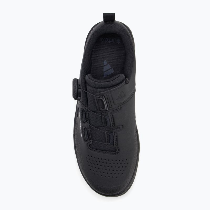 Női platform kerékpáros cipő adidas FIVE TEN Freerider Pro Boa W core fekete/lenyő zöld/fehér 5