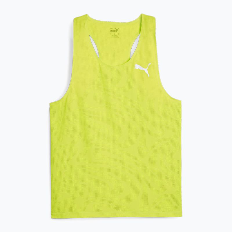 Férfi futó felső PUMA Run Ultraspun Singlet zöld