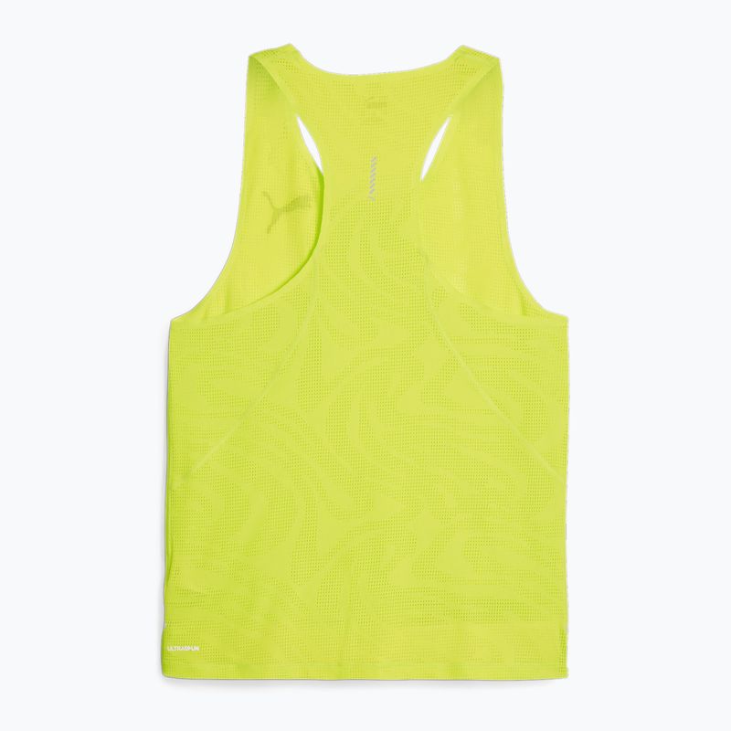 Férfi futó felső PUMA Run Ultraspun Singlet zöld 2
