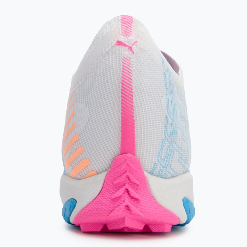 Futballcipő PUMA Ultra 5 Match Vol. Up TT puma white/luminous blue/poison pink/fizzy melon 6