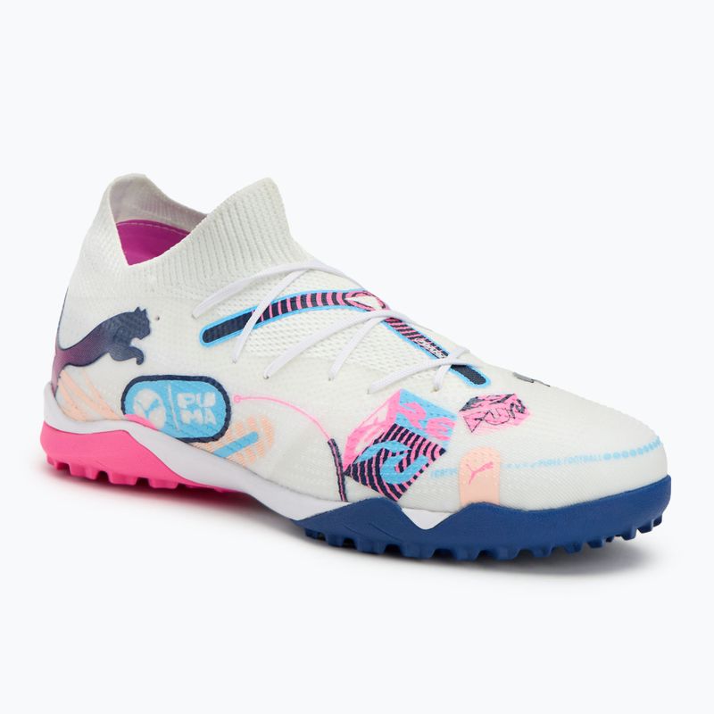 Futballcipő PUMA Future 7 Match Vol. Up TT white/lumi blue/poison pink/fizzy melon/bluemazing