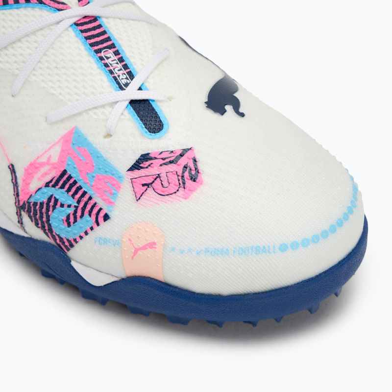 Futballcipő PUMA Future 7 Match Vol. Up TT white/lumi blue/poison pink/fizzy melon/bluemazing 7