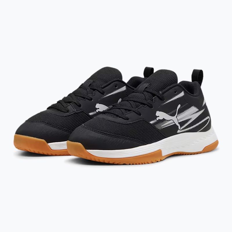 PUMA Varion II Jr gyermek beltéri sportcipő puma fekete/hűvös világosszürke/gumi 8