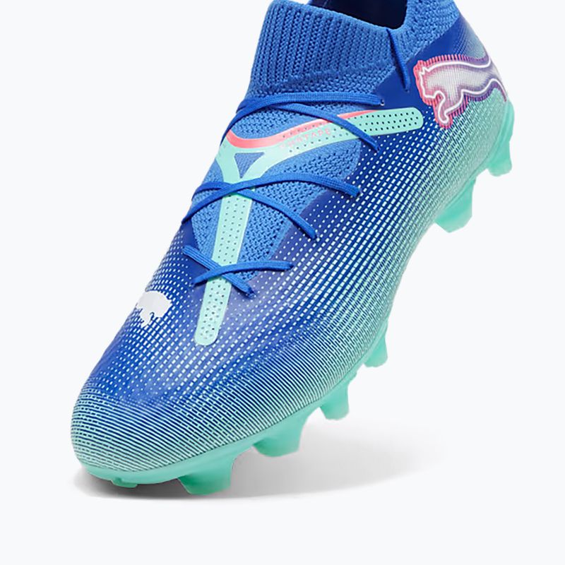 PUMA Future 7 Pro FG/AG férfi futballcipő bluemazing/puma fehér/electric peppermint 5