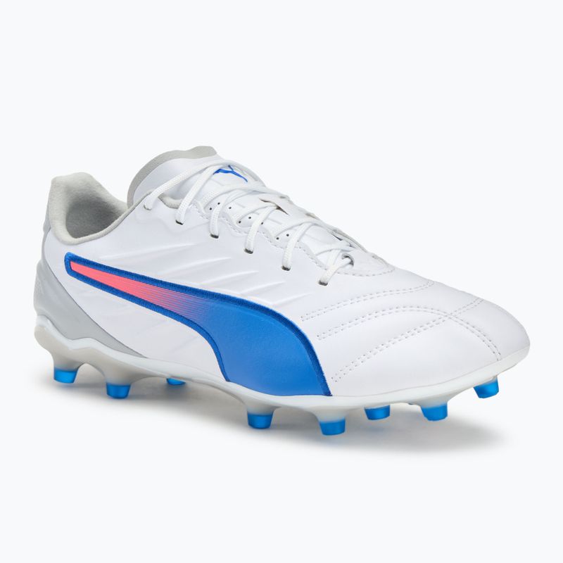 PUMA King Pro FG/AG férfi futballcipő puma fehér/kékmáz/szürke/szürke/szürkésbarna/szürkésbarna