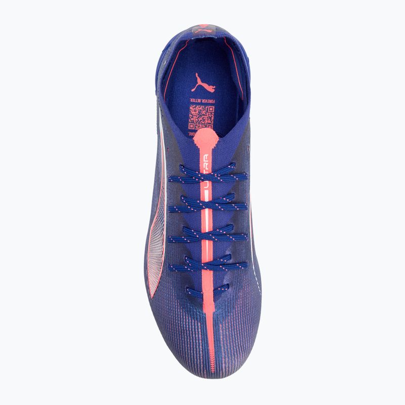 PUMA Ultra 5 Ultimate MxSG lapis lazuli/puma fehér/sunset glow futballcipő 5