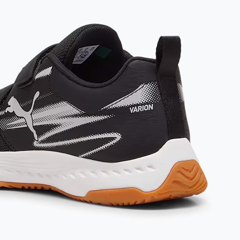 PUMA Varion II V Jr gyermek beltéri sportcipő puma fekete/hűvös világosszürke/gumi 13