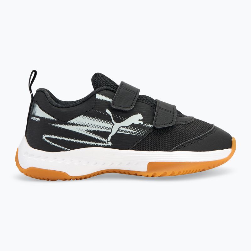 PUMA Varion II V Jr gyermek beltéri sportcipő puma fekete/hűvös világosszürke/gumi 2