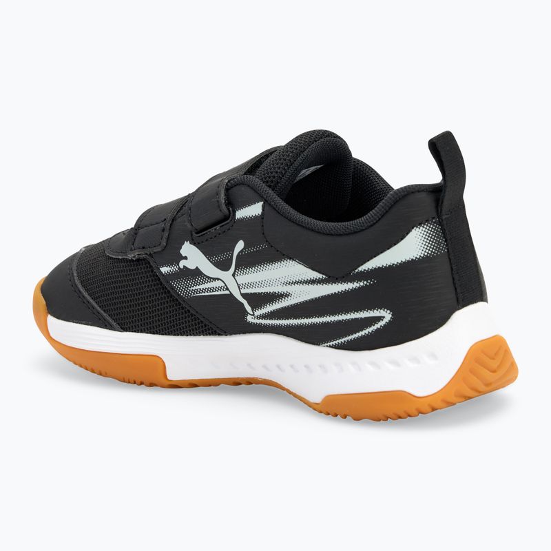 PUMA Varion II V Jr gyermek beltéri sportcipő puma fekete/hűvös világosszürke/gumi 3