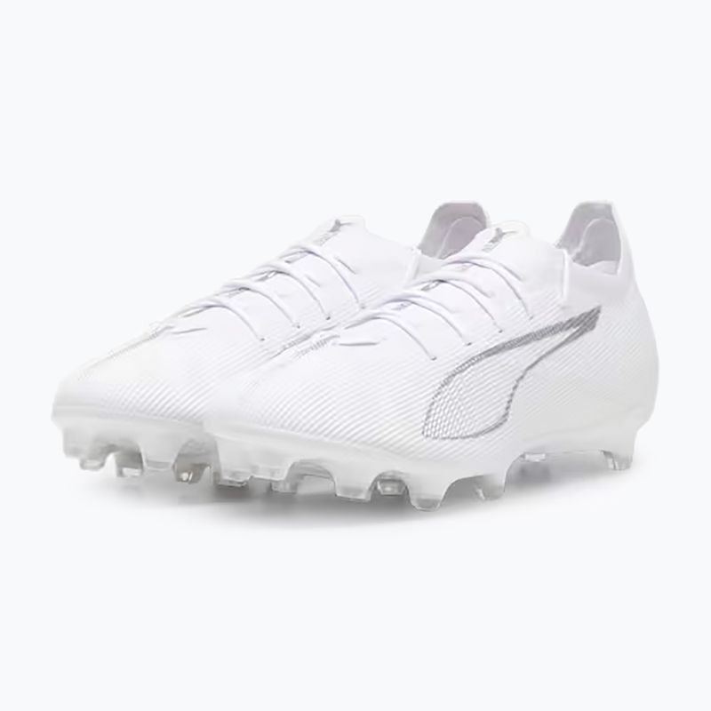 PUMA Ultra 5 Pro FG/AG futballcipő puma fehér/puma fehér 8