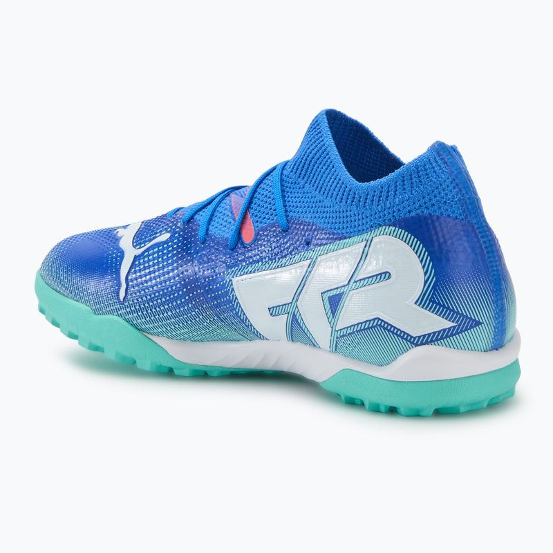 Gyerek focicipő PUMA Future 7 Match TT + Mid Jr bluemazing/puma white/electric peppermint 3