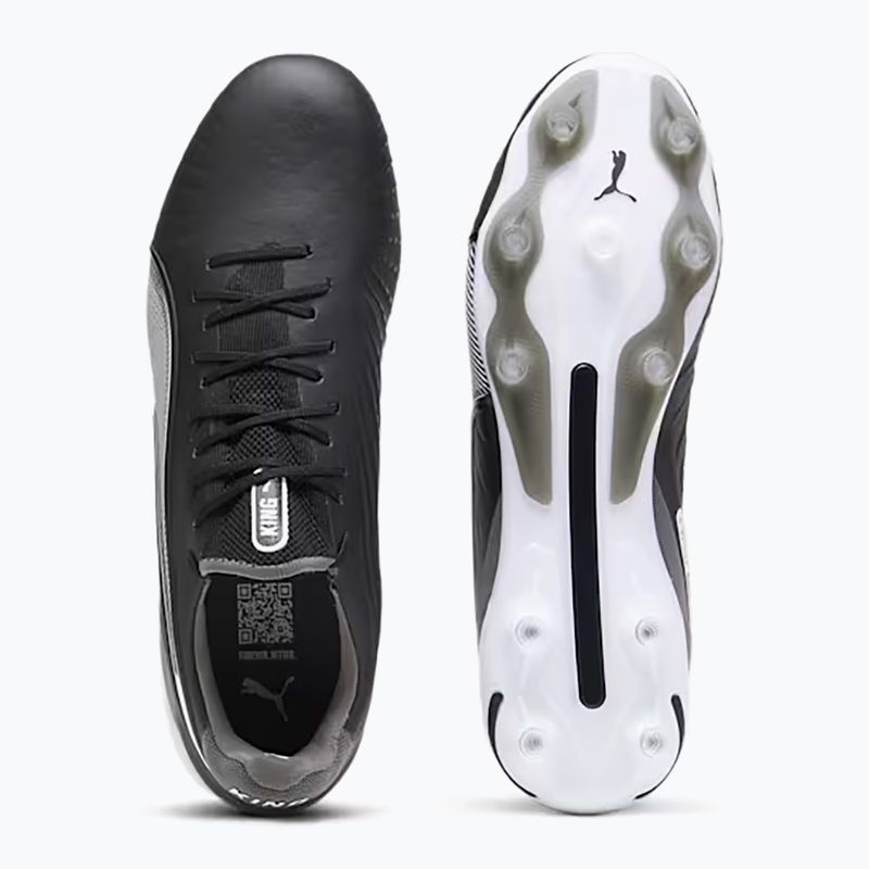 PUMA King Ultimate FG/AG labdarúgócipő puma fekete/puma fehér/hideg sötétszürke 11