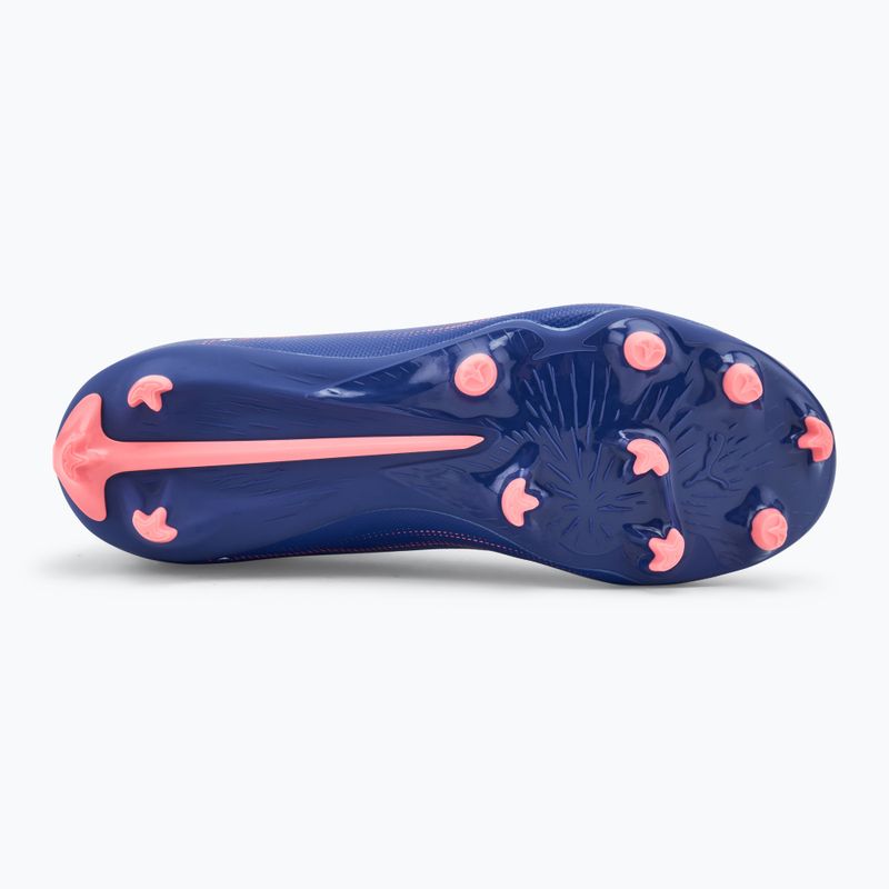 PUMA Ultra 5 Play FG/AG Jr gyermek labdarúgócipő lapis lazuli/puma fehér/naplemente fénye 4
