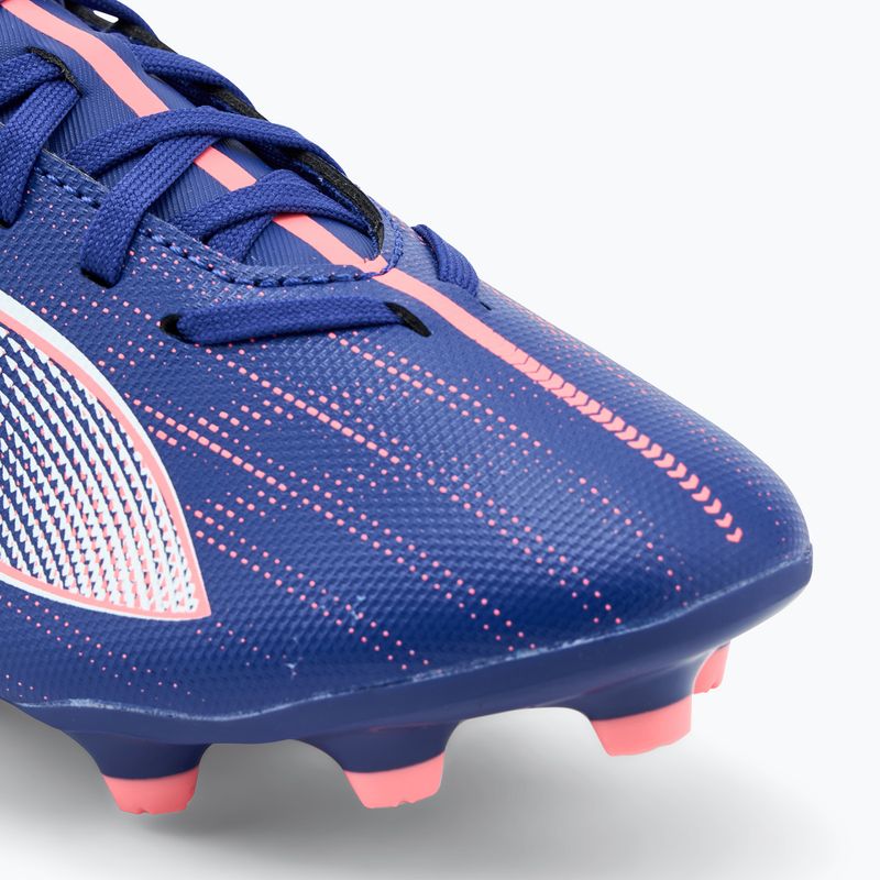 PUMA Ultra 5 Play FG/AG Jr gyermek labdarúgócipő lapis lazuli/puma fehér/naplemente fénye 7