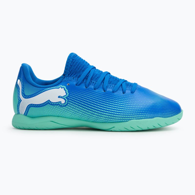 Gyerek focicipő PUMA Future 7 Play It hyperlink blue/mint/puma white 2