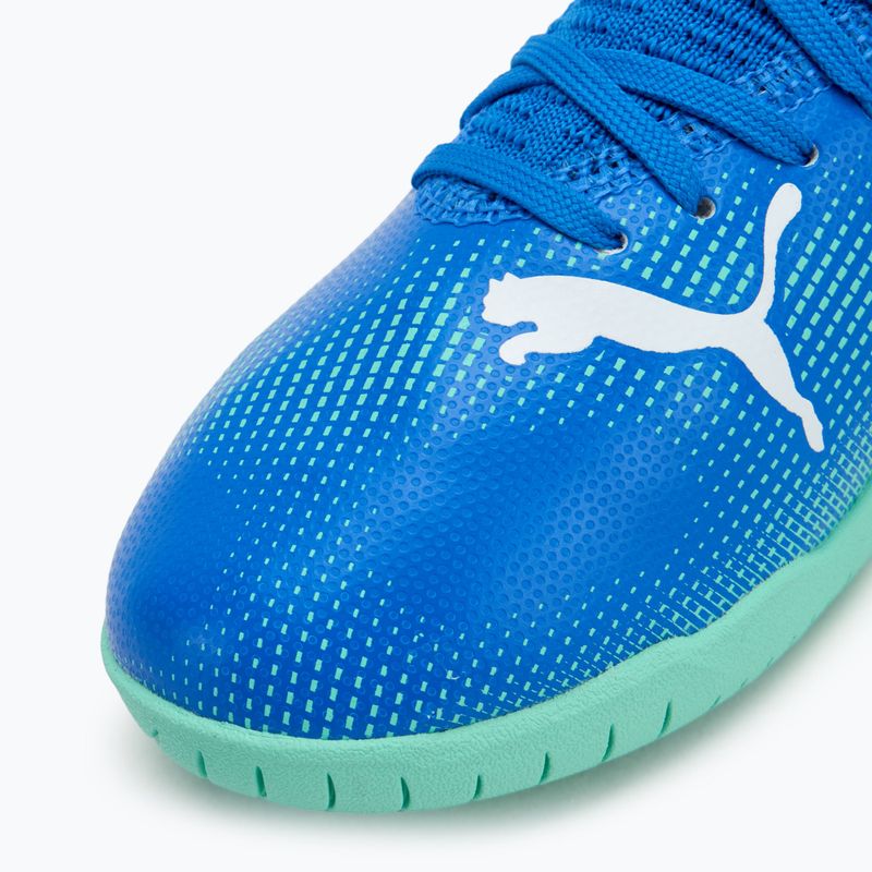 Gyerek focicipő PUMA Future 7 Play It hyperlink blue/mint/puma white 7