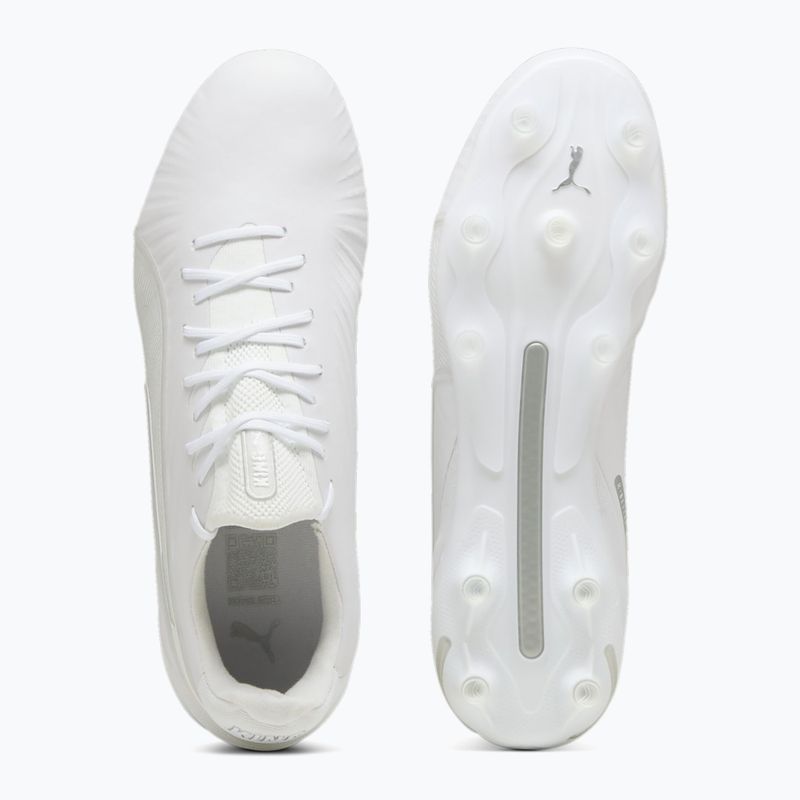 PUMA King Ultimate FG/AG futballcipő puma fehér/puma ezüst 11