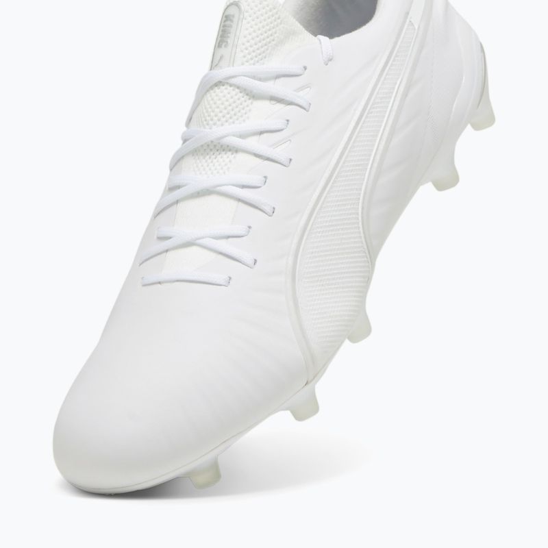PUMA King Ultimate FG/AG futballcipő puma fehér/puma ezüst 12