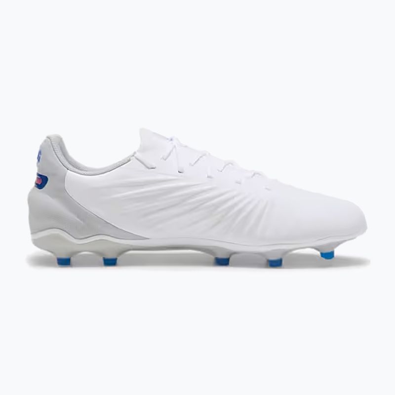 PUMA King Match FG/AG futballcipő puma fehér/kékmáz/szürke/szürke/szürkés fényű futballcipő puma white/bluemazing/flat light grey/sunset glow 9
