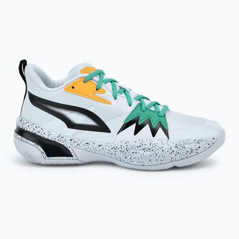 Férfi kosárlabda cipő PUMA Genetics Speckle puma fekete/ezüst köd/jade fagy 2