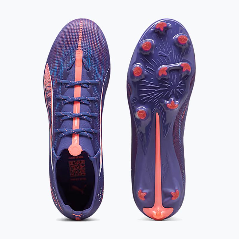 PUMA Ultra 5 Pro FG/AG lapis lazuli/puma fehér/sunset gloe futballcipő 11