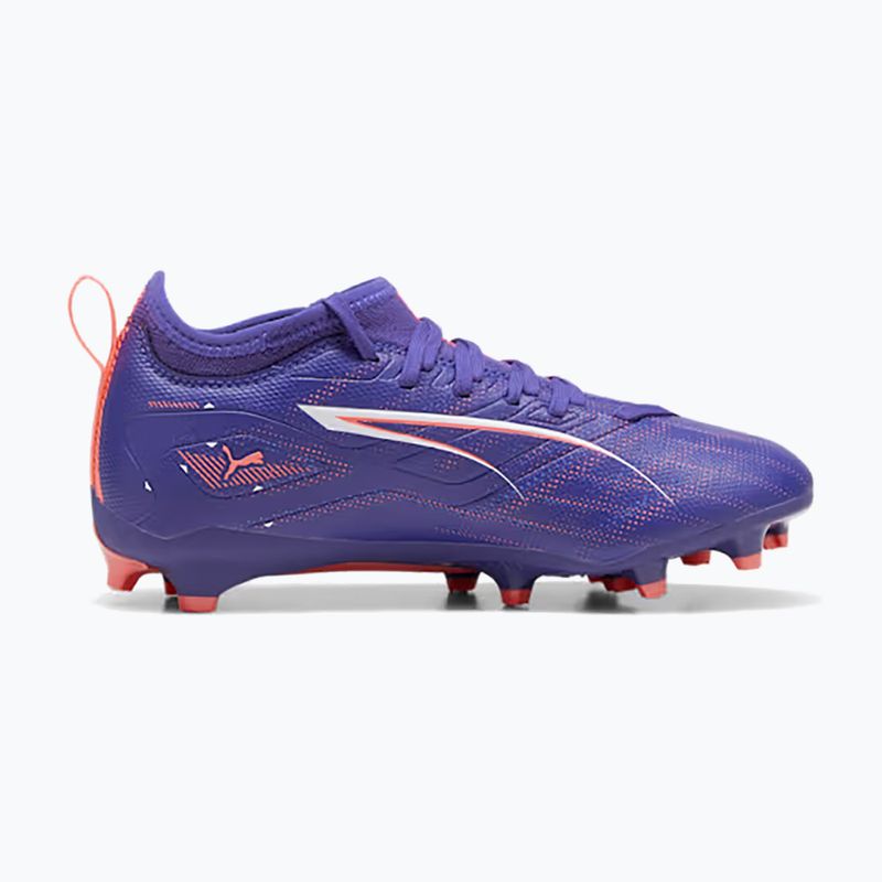 PUMA Ultra 5 Match FG/AG Jr gyermek labdarúgócipő lapis lazuli/puma fehér/naplemente fénye 10