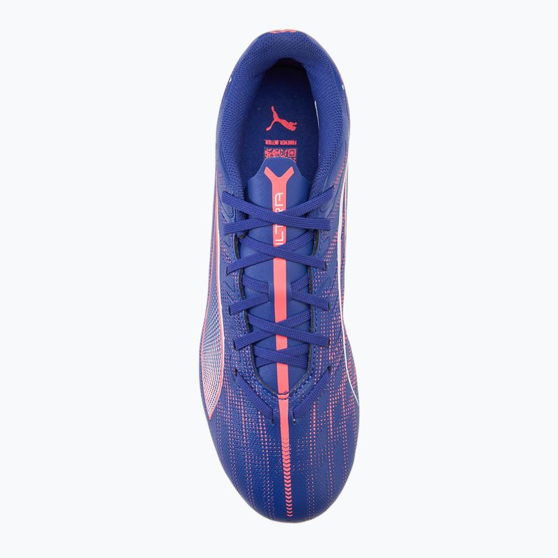 PUMA Ultra 5 Play FG/AG lapis lazuli/puma fehér/sunset gloe futballcipő 5