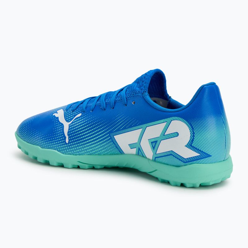 Futballcipő PUMA Future 7 Play TT hyperlink blue/mint/puma white 3