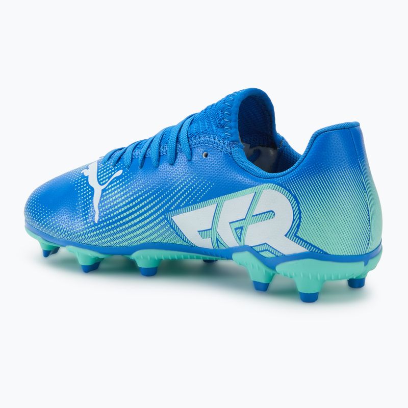 Gyerek focicipő PUMA Future 7 Play FG/AG Jr hyperlink blue/mint/puma white 3