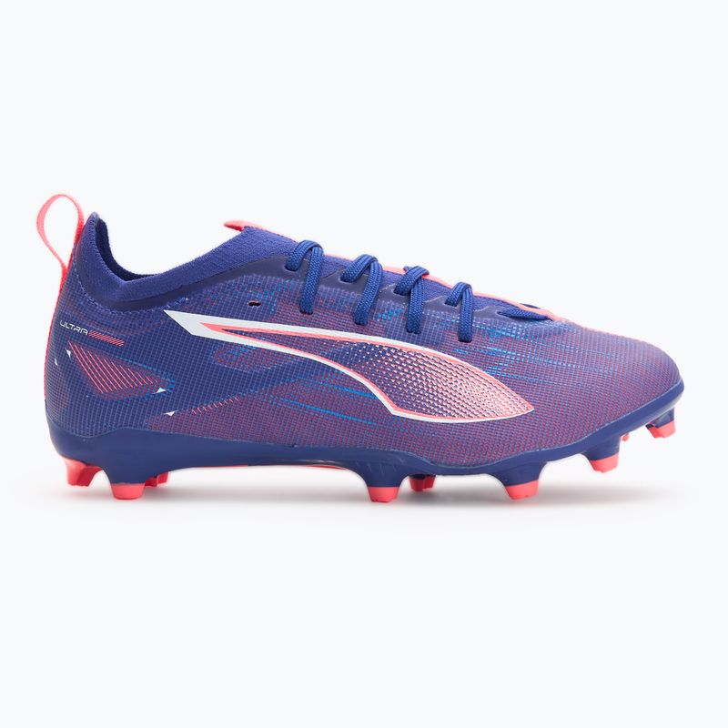PUMA Ultra 5 Pro FG/AG Jr gyermek labdarúgócipő lapis lazuli/puma fehér/naplemente fénye 2