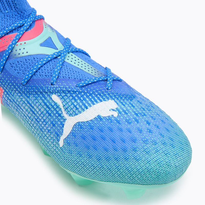 PUMA Future 7 Ultimate FG/AG bluemazing/puma fehér/electric peppermint futballcipő 7