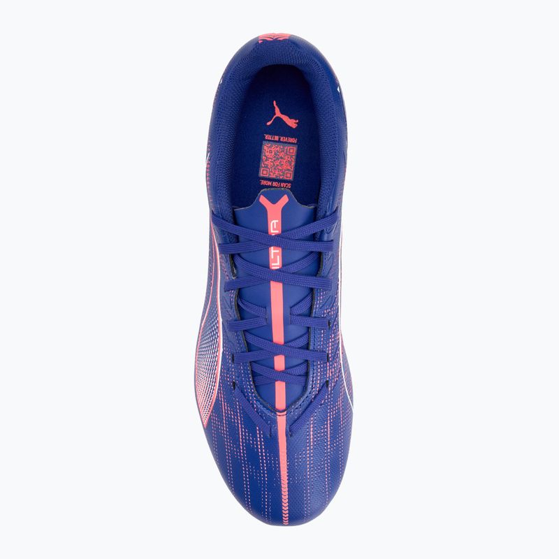 PUMA Ultra 5 Play MxSG lápisz lazuli/puma fehér/naplemente izzó futballcipő 5