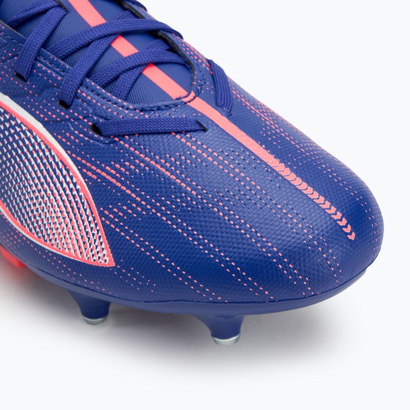 PUMA Ultra 5 Play MxSG lápisz lazuli/puma fehér/naplemente izzó futballcipő 7